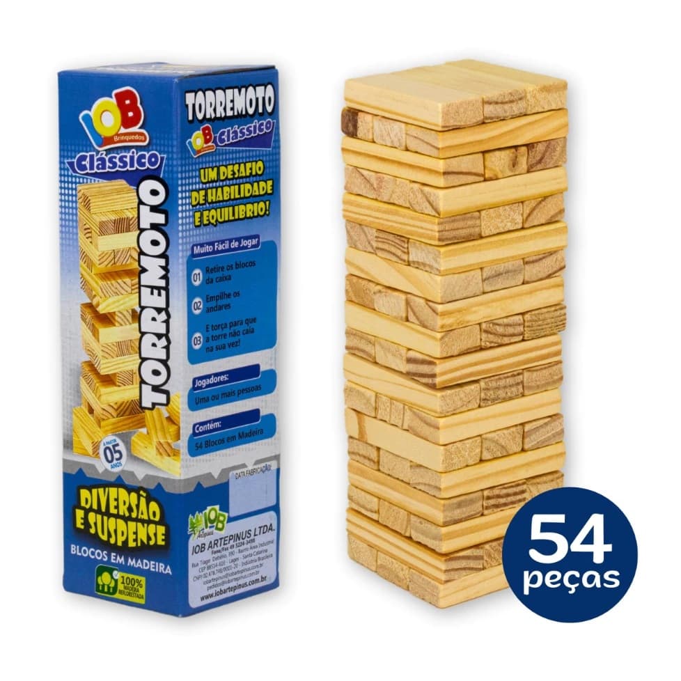 Torremoto Clássico em Madeira 54 Peças Promoção!