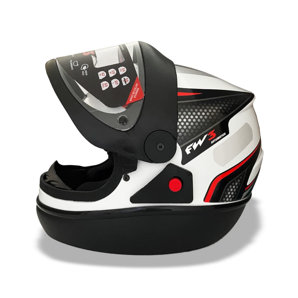 Capacete Fw3 Fechado Automatic Ad Cores Viseira Cristal