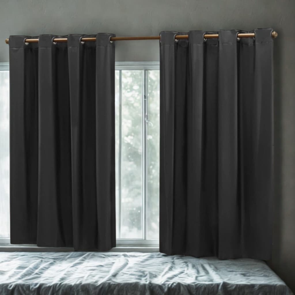 Cortina Blackout Corta Luz 2,20m X 1,30m Blecaute Quarto Sala Cozinha PVC 100% Policloreto