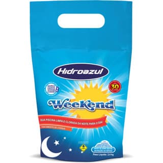 Sua Piscina Limpa e Clorada da Noite Para o Dia - Weekend 2,4KG - Hidroazul