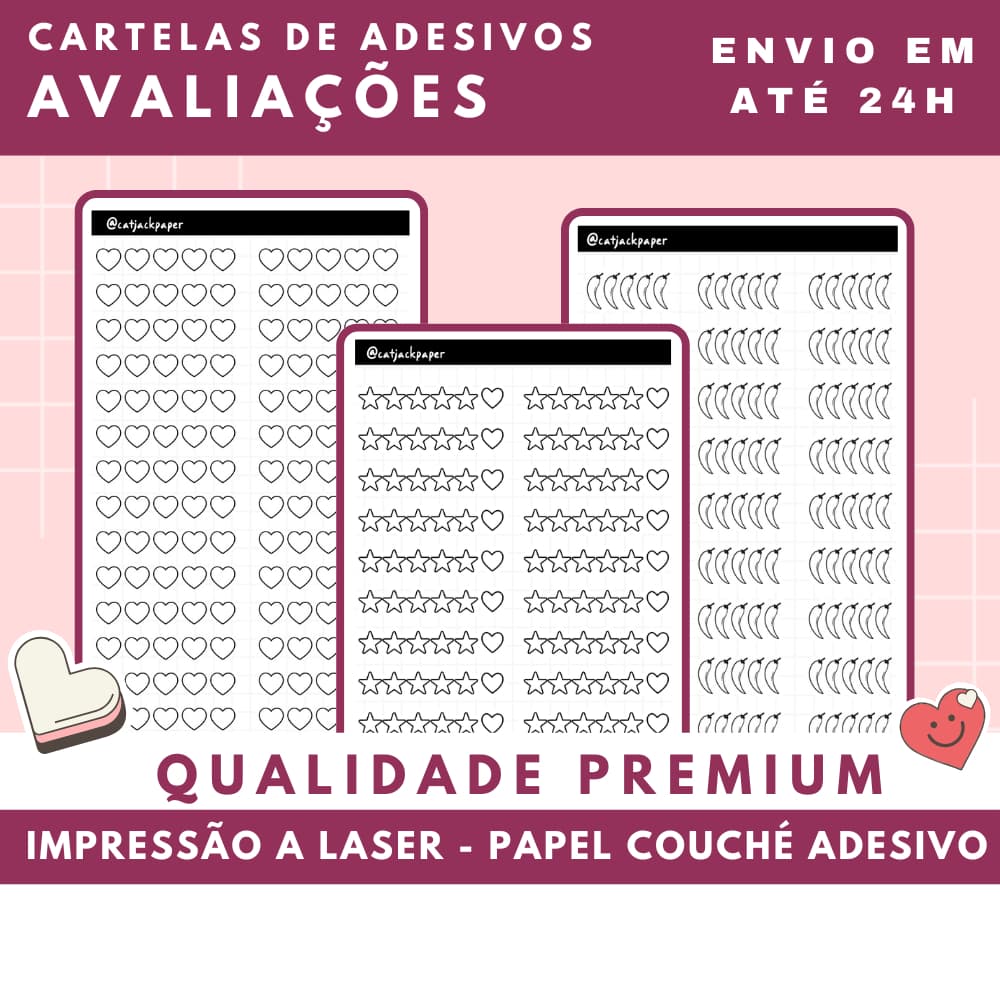 Cartelas Adesivas para Avaliação de livros, bullet journal, Book Journal, cadernos, diários, scrapbooking