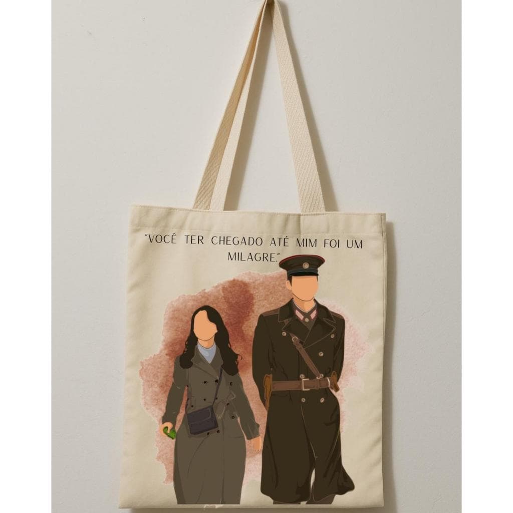 Ecobag Pousando no Amor – Bolsa 30x30 cm | Ecológica | K-Drama | Dorama | Crash Landing on You