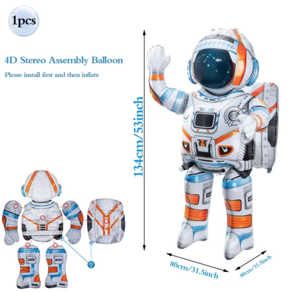 Balão De Foguete , Astronauta Insuflável Em Pé Forma Gigante