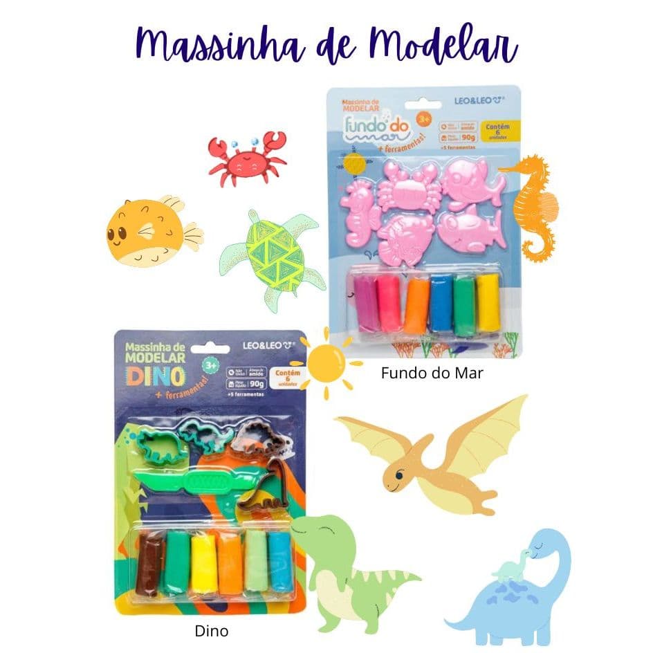 Kit Massa De Modelar Leo&Leo
