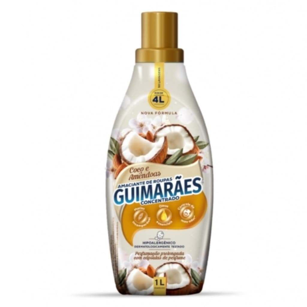 Amaciante Concentrado 1L Coco e Amêndoas Guimarães