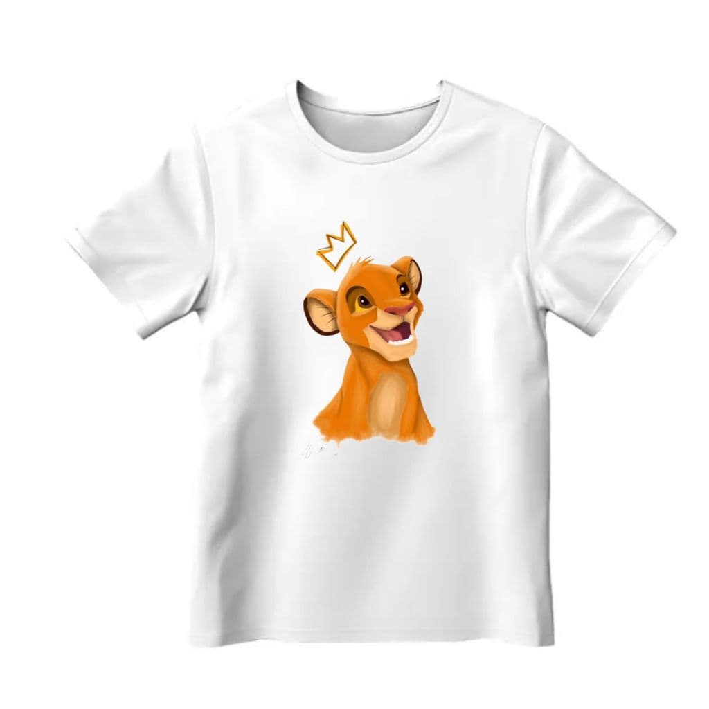 Camiseta Infantil Rei Leão T-shirt Blusa Unissex  100% Algodão Lançamento Envio imediato