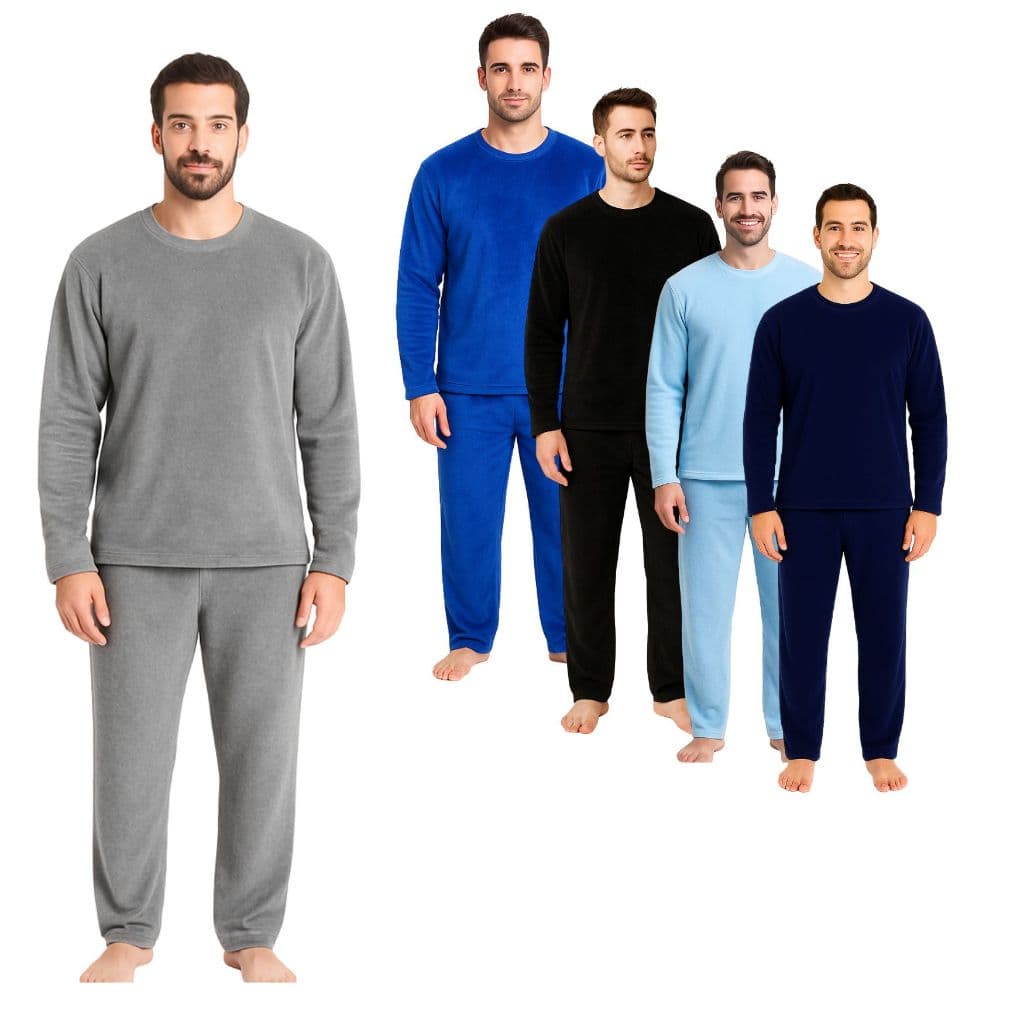 Pijama longo adulto inverno microfibra plush super quente feminino masculino