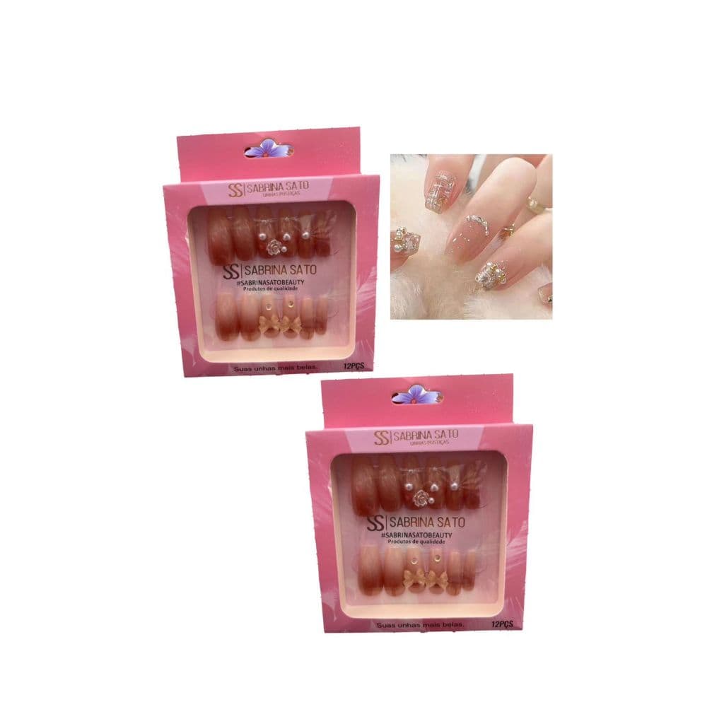 KIT UNHAS POSTIÇA SABRINA SATO C/2 CARTELAS