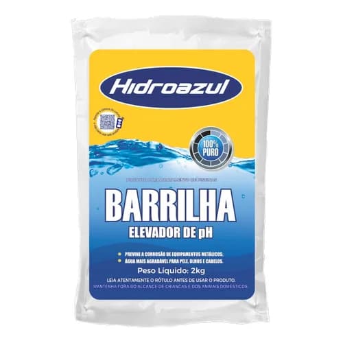 Elevador de pH Barrilha 2kg - Hidroazul Para Piscinas