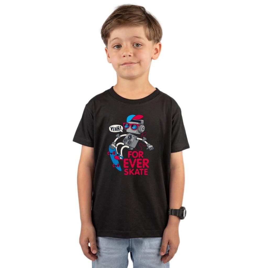 Camiseta Camisa Blusa Infantil Personalizada Moto Estilo Crianças For Over Skate Estampada