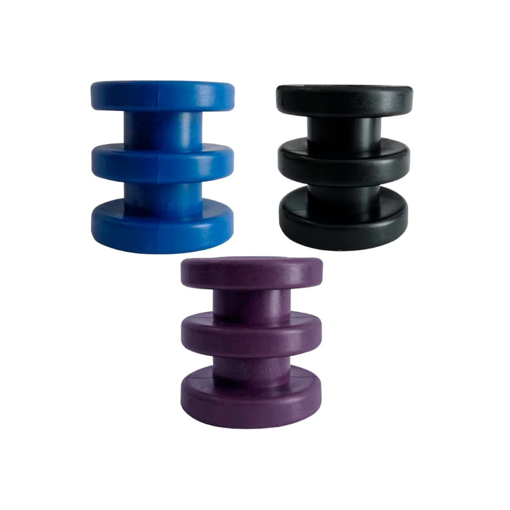 Roldana Isolador Plástico 2 Ranhuras Vias Para Drop - 20 Unidades