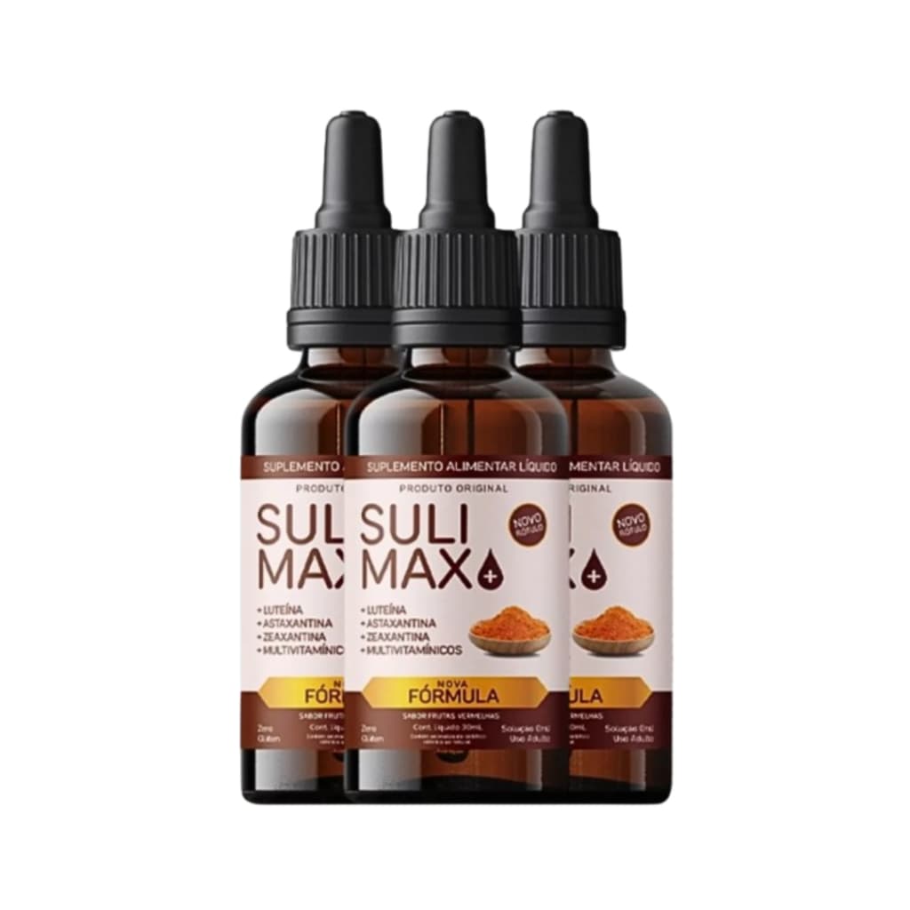3 Frascos Sulimax - Mais Conforto Para os Seus Olhos