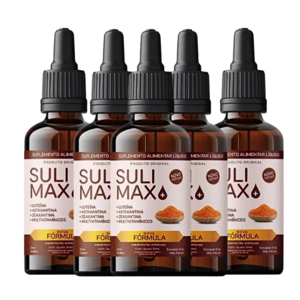 5 Frascos Sulimax - Mais Conforto Para os Seus Olhos