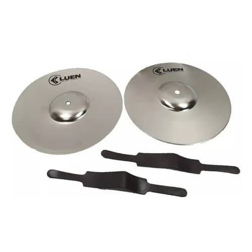 Pratos Fanfarra 10'' Infantil Ferro Banda Marcial - Luen