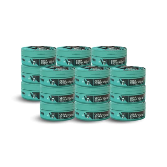 Kit 18 Cera Pomada Modeladora Vision Barber Shop 130g Barba Cabelo Bigode