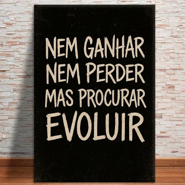 Quadro Decorativo Frase Motivacional Rock MDF 3mm 4k