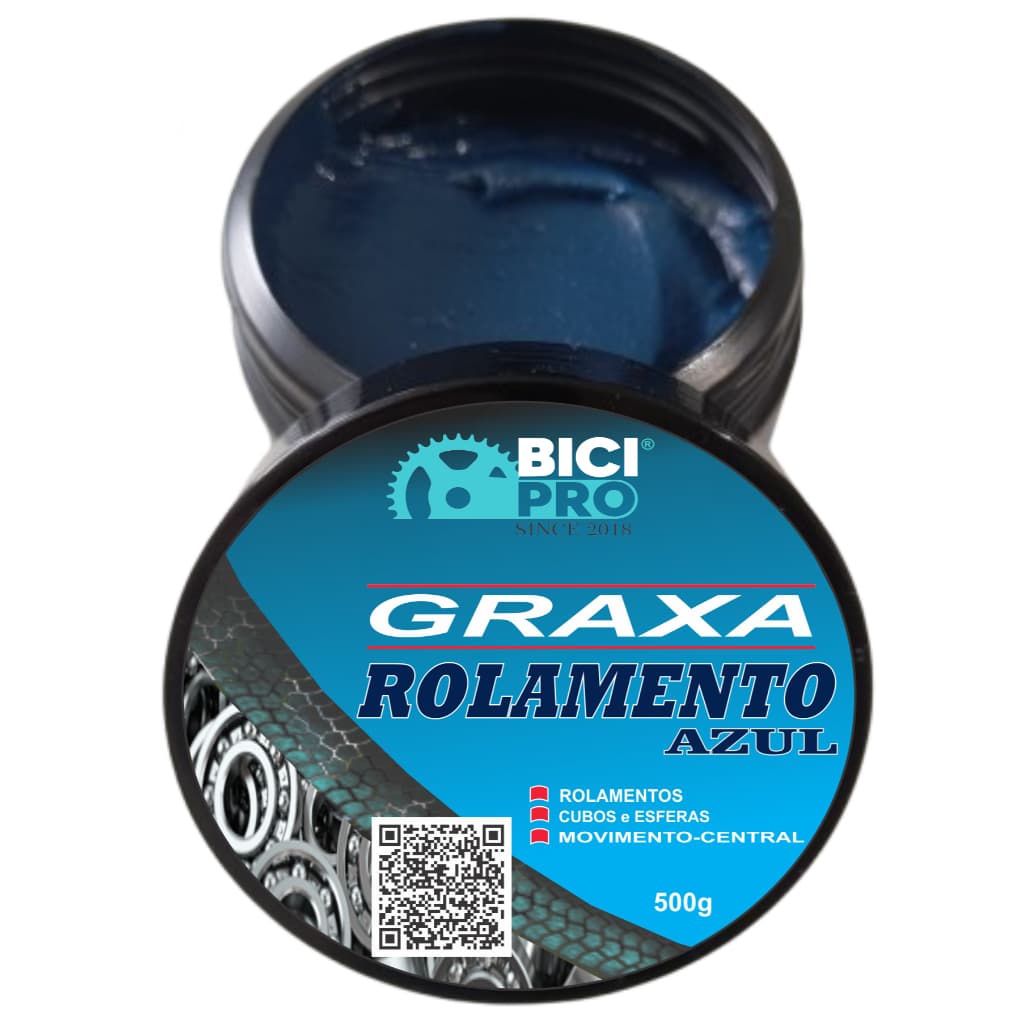 BICIPRO GRAXA ROLAMENTO AZUL USO GERAL EM ROLAMENTOS CUBOS E RODAS DE BICICLETAS E MOTOS