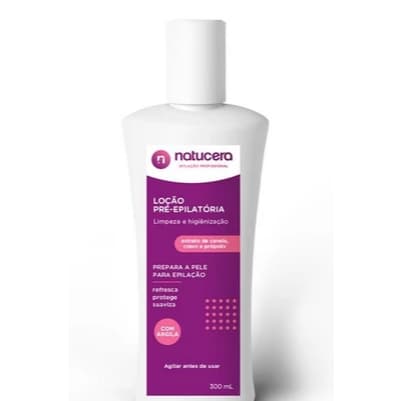 Loção Pré-epilatória limpeza e higienização 300ml - Natucera