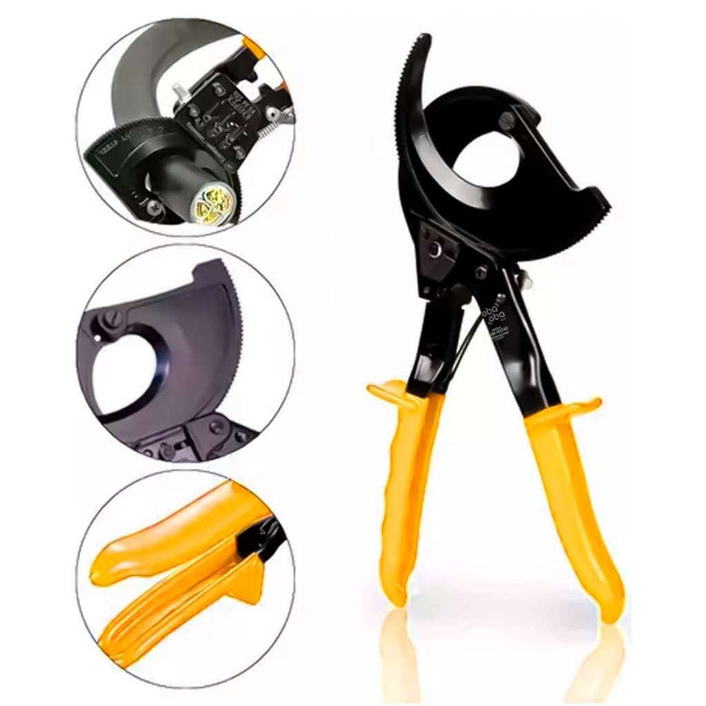 Alicate de Corte Tesoura Catraca Cortador de fios até 240mm Regulável Original O Melhor  Premium Top