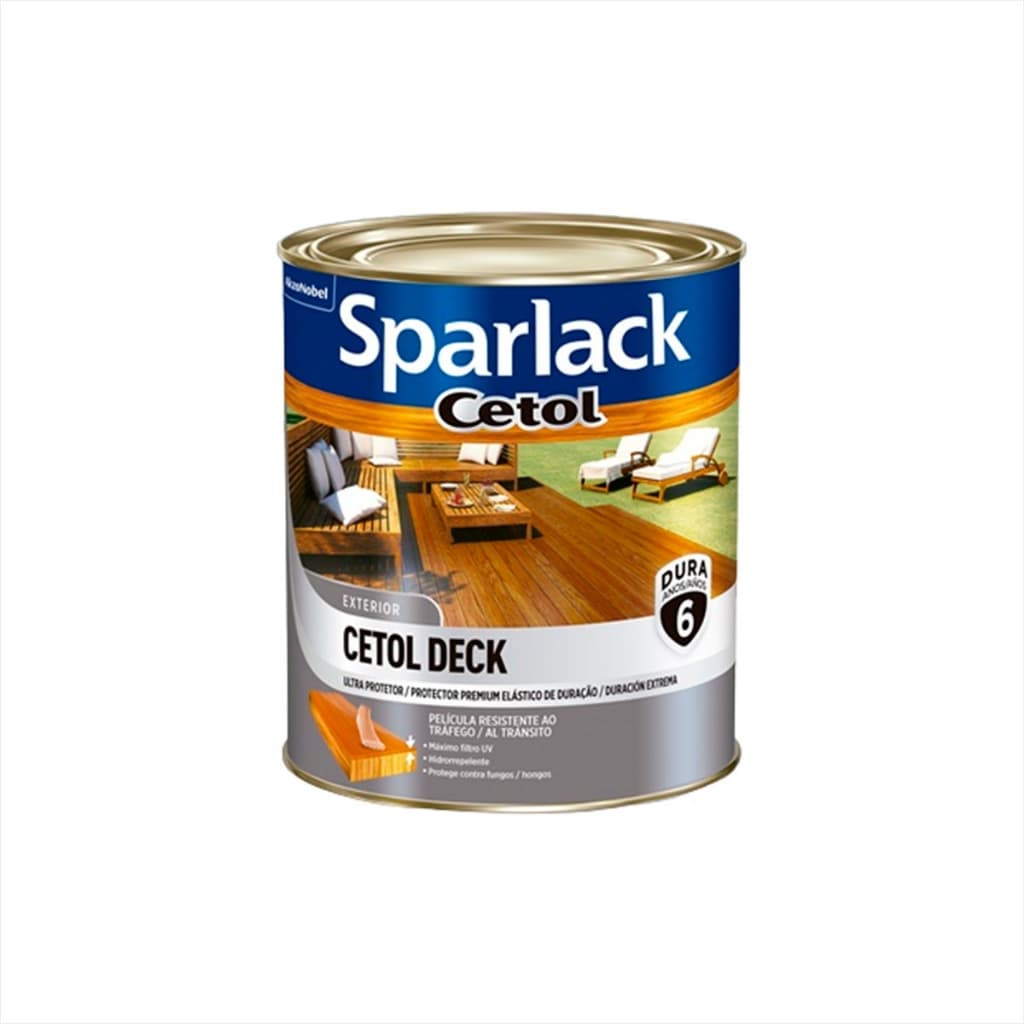 Verniz Cetol Deck Sparlack Semi Brilho Natural 900ml