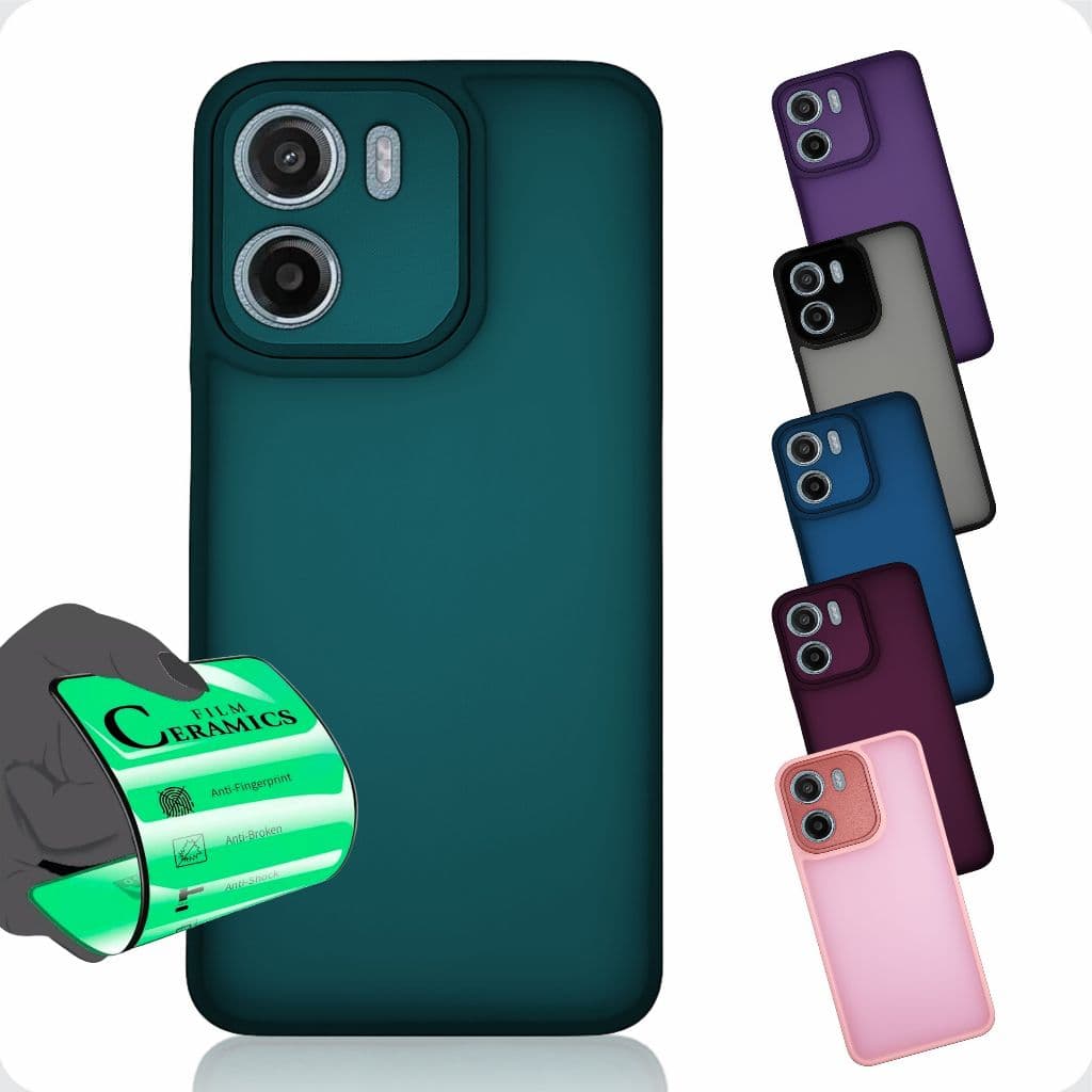 Capa Capinha Space Anti Queda + Película Para Motorola G05