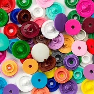 200 BOTÕES DE PRESSÃO PLÁSTICO TIC TAC RITAS NÚMERO 12