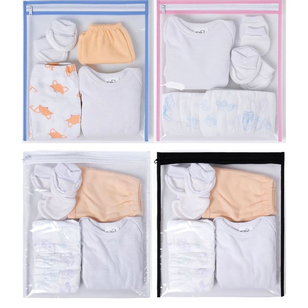 7 Organizador Maternidade Saquinho Roupa Bebe Necessaire