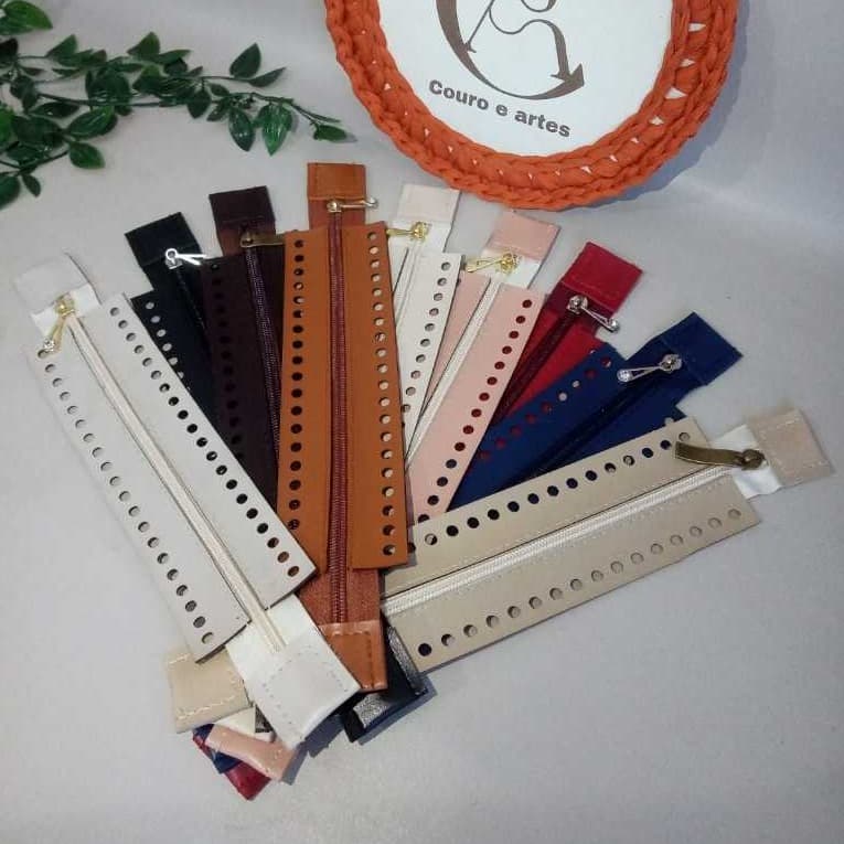 3 Fecho Ziper De Bolsas Croche/Artesanatos Bolsas