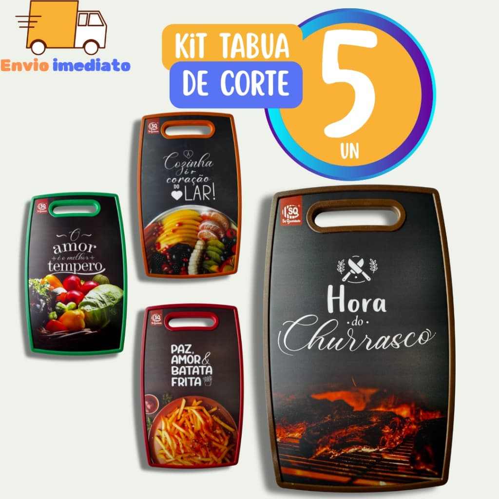 5 Tábuas de Corte Grande de Cozinha para Legumes Comida Carne Salada Para Churrasco Restaurante Casa