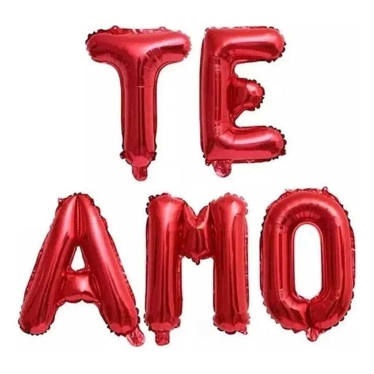 Balão Metalizado Frase Te Amo