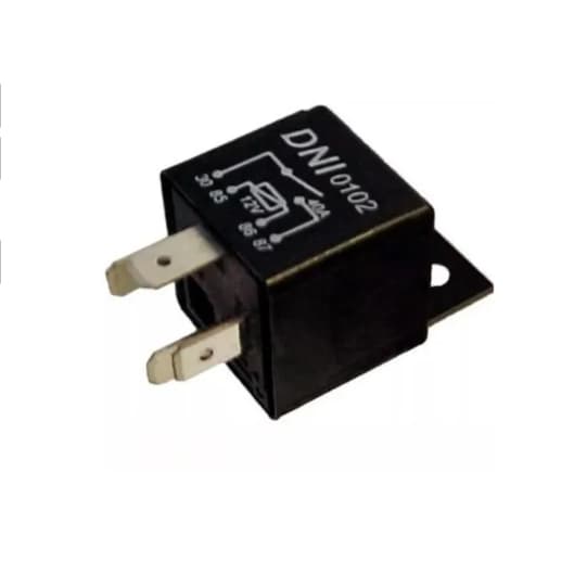 Rele Auxiliar 4 Pinos 12v - 40a -c/suporte Universal 10 Uni