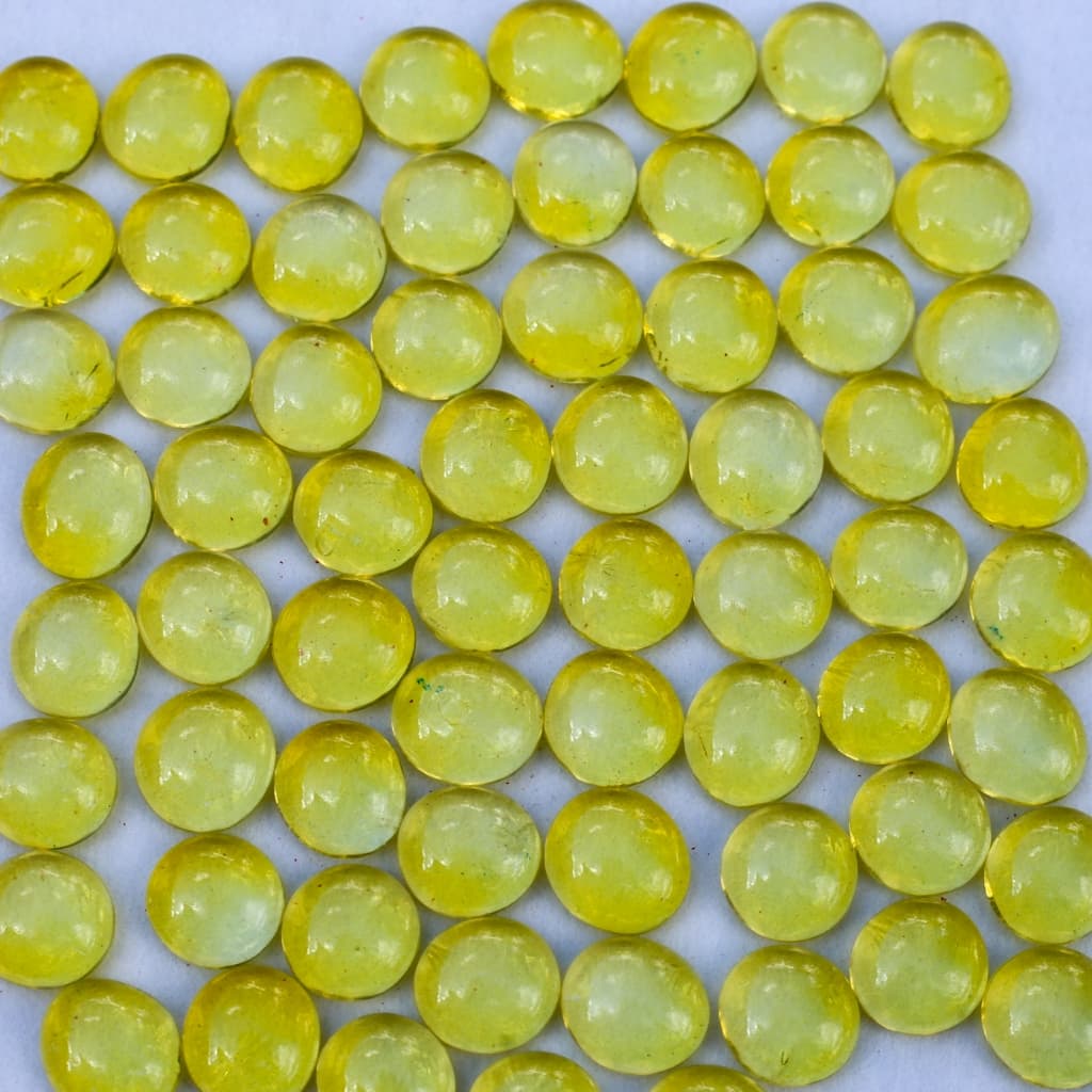 Gema em Vidro Pedras para Vaso Aquarío Artesanato - AMARELO