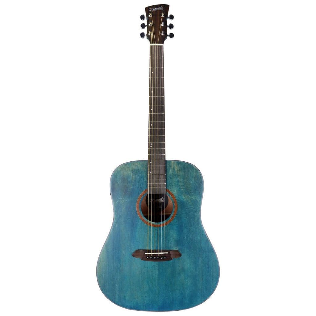 Violão Elétrico Coral 41" - Tonante - Tampo Sólido Em Spruce - Blue Wood - Eq 3 Bandas - Vgac1954Bw41