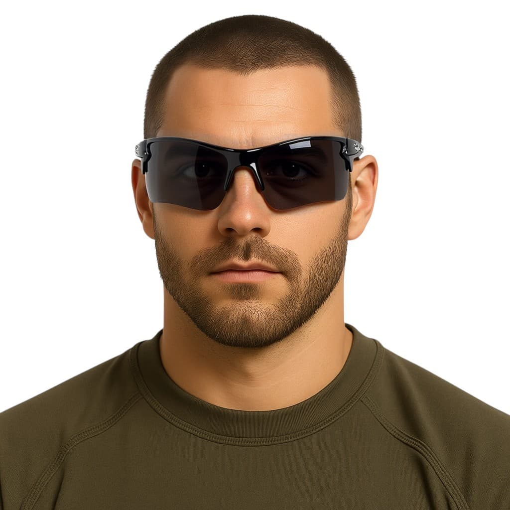 Óculos De Sol Feminino E Masculino Esportivo Semi Aro, Modelo Despojado, Moderno, Corrida E Ciclismo