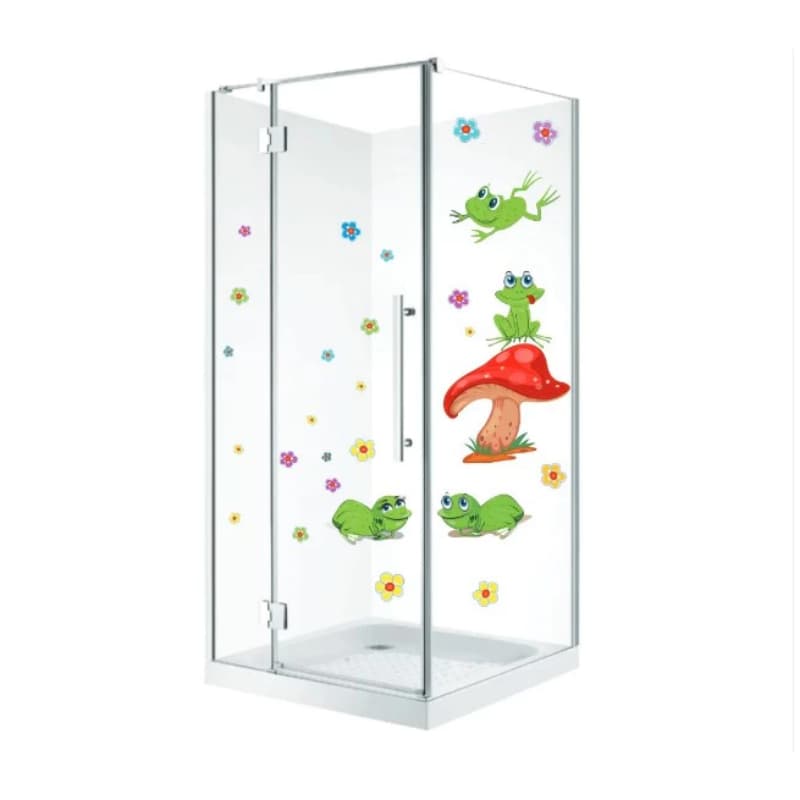Adesivo Decorativo Sapo e Cogumelo 54x27