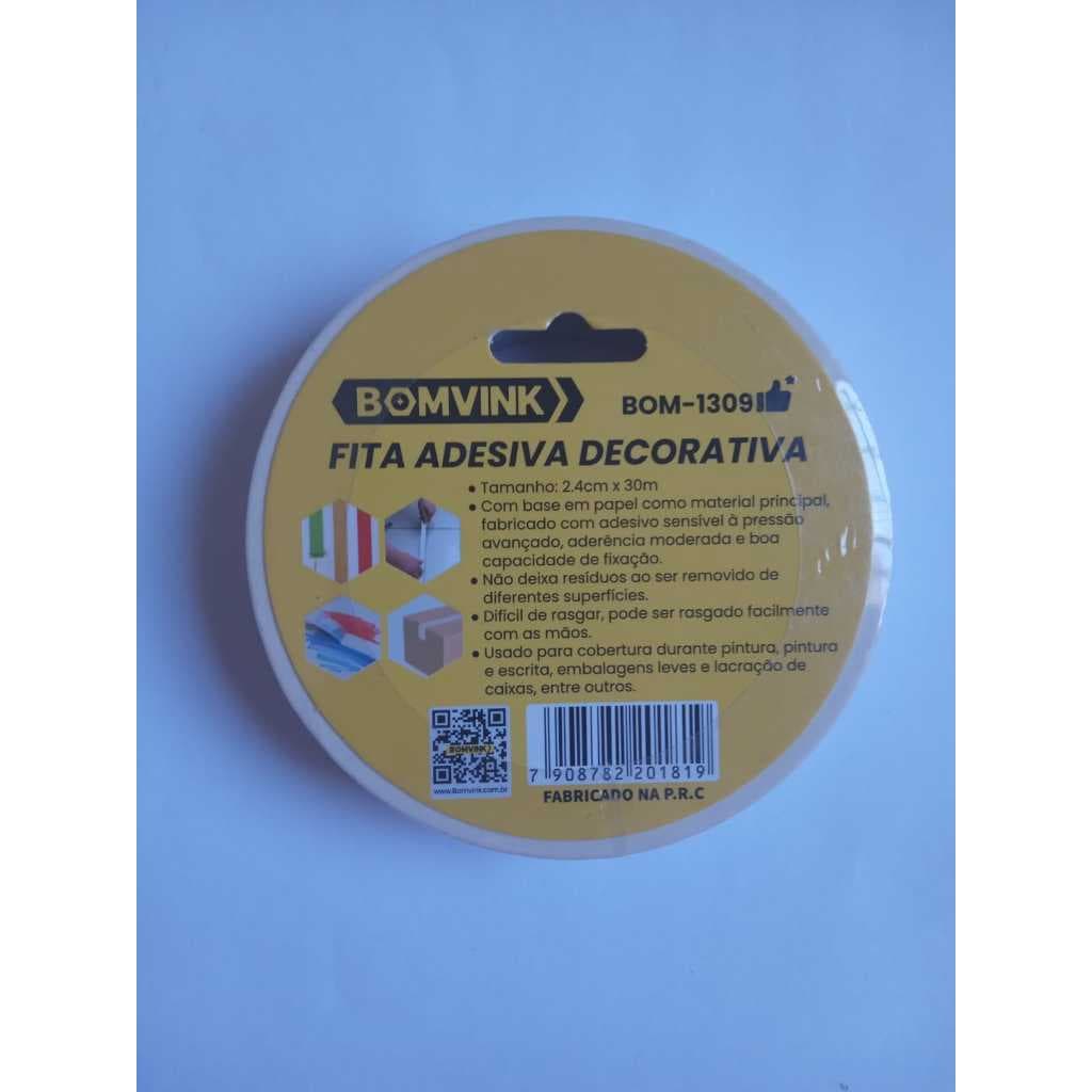 Fita adesiva Decorativa 2.4cm x 30m
