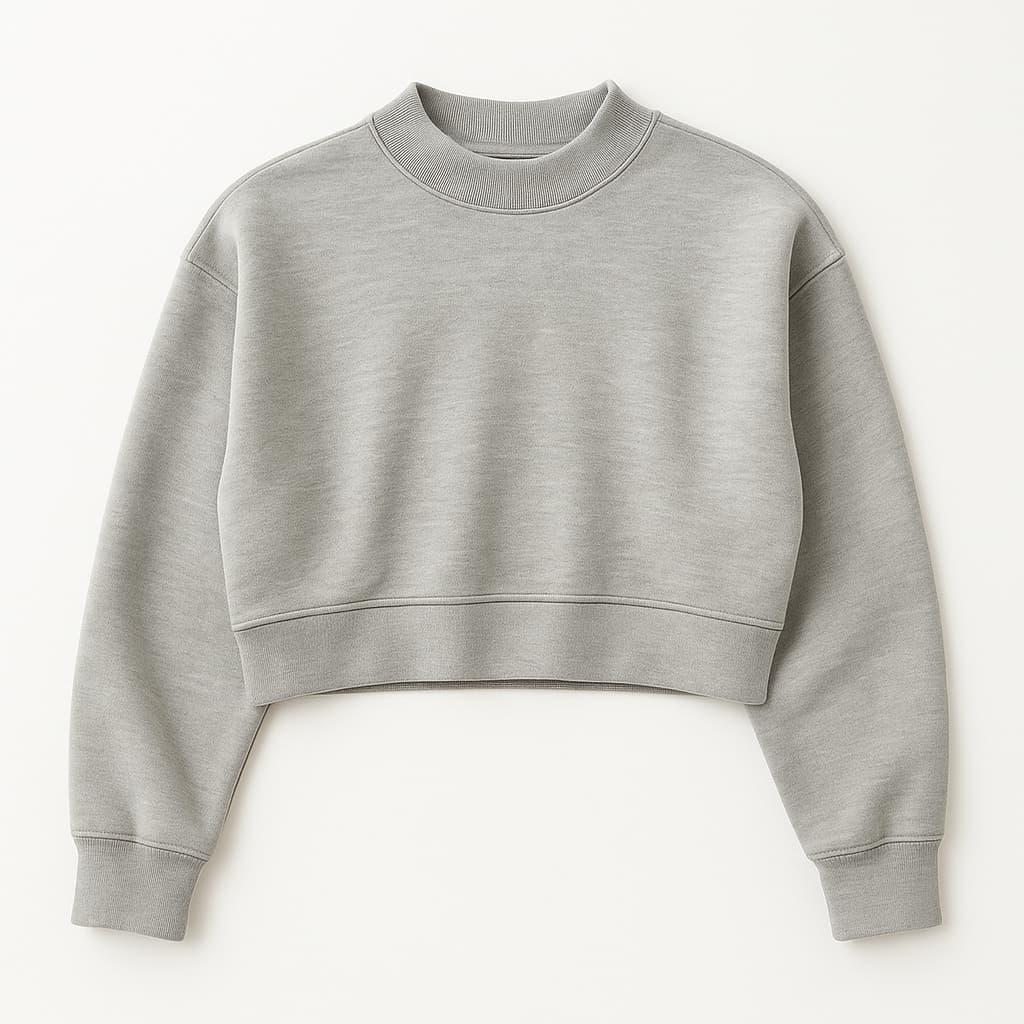 cropeed midi BLUSA MOLETOM
