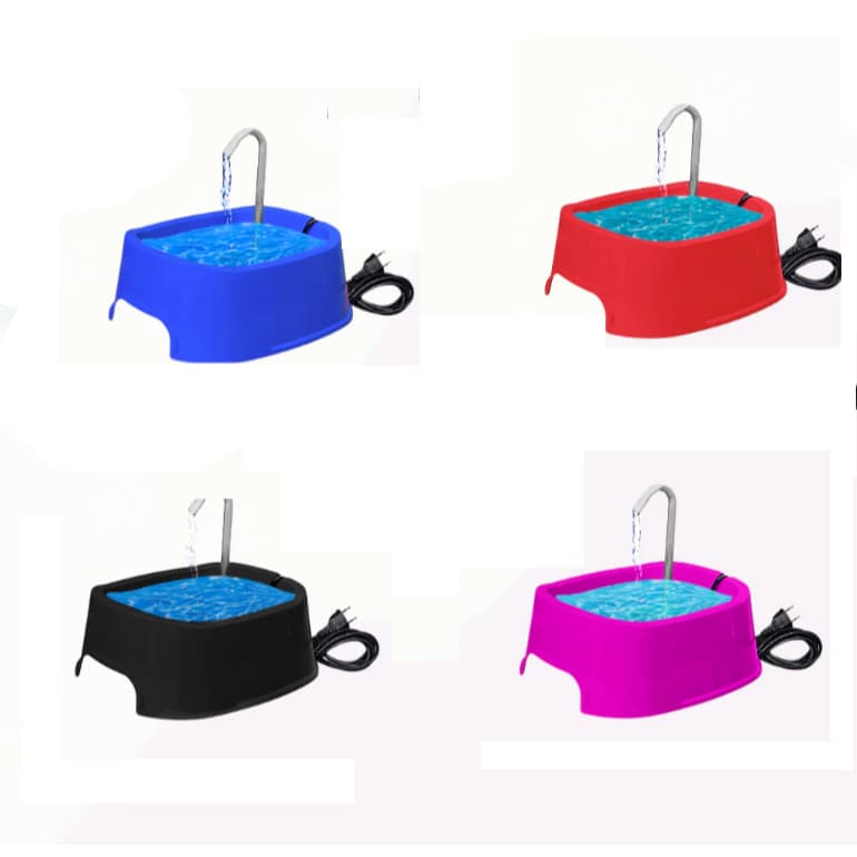 Fonte de Água Bebedouro Automático para Gatos e Cães 1L Bivolt com Carvão Ativado