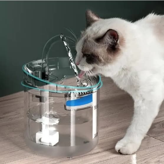 Fonte de água automática para gatos 2L dispensador de água para animais de estimação sem BPA, bomba silenciosa com