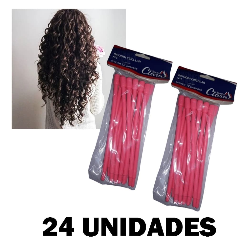 Bigundim Bigodinho Circular N° 1 Kit 24 Unidades - Santa Clara