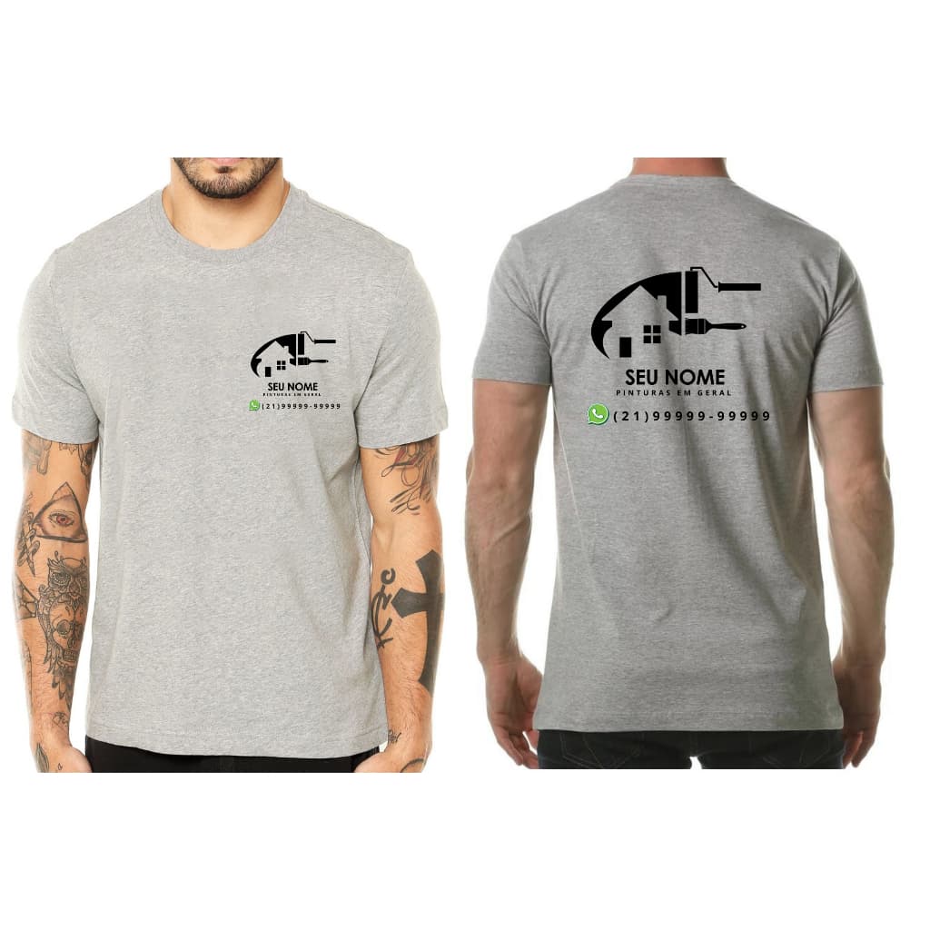 Camisa personalizada Pintor Pintura em geral com nome e telefone