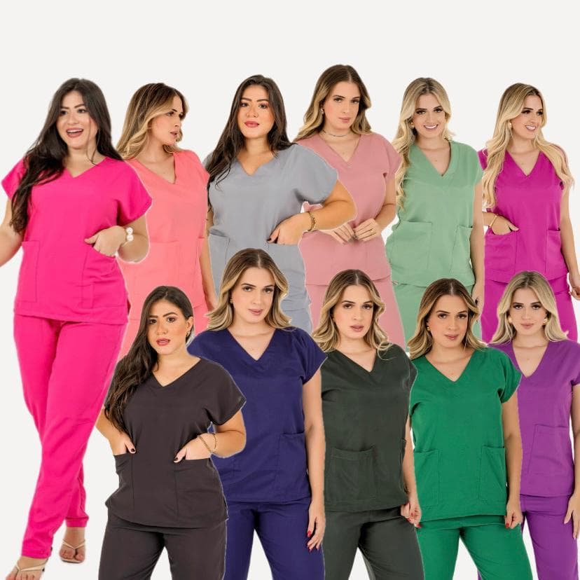 Conjunto cirúrgicos Pijama Hopitalar Scrub Feminino.