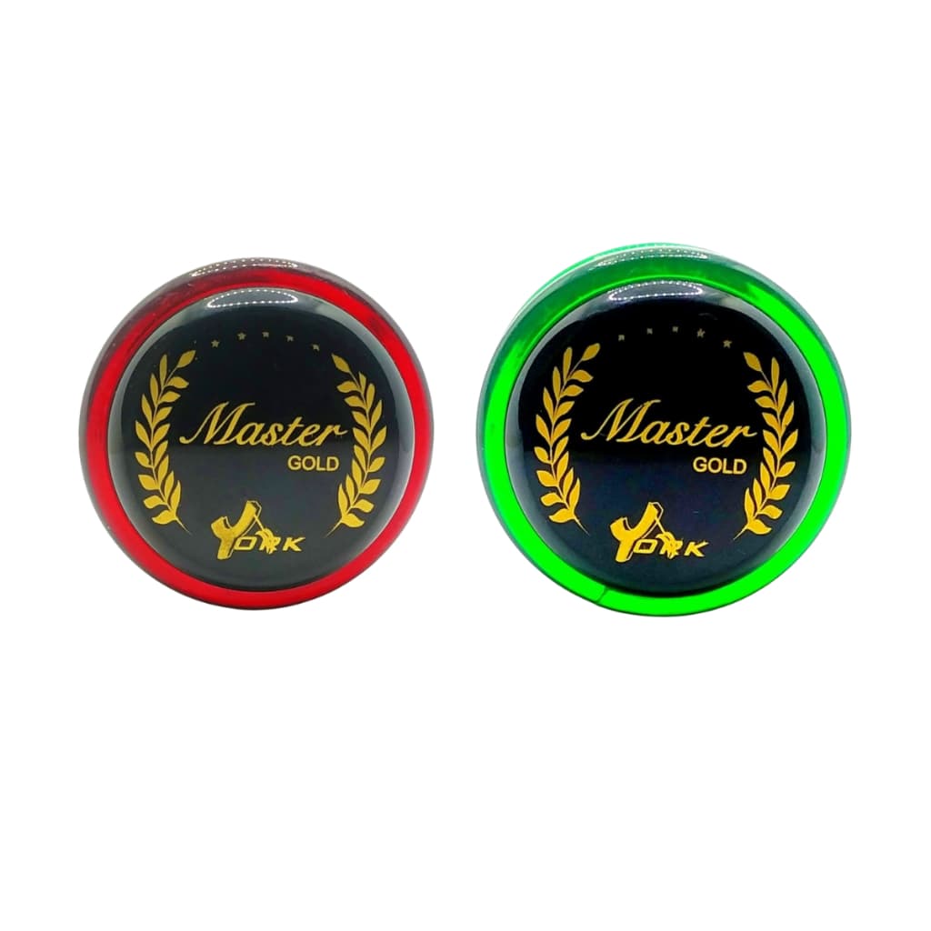 Kit com 2 Ioiôs Profissionais Master Gold York de Eixo Fixo Yo-Yo de Alto Desempenho