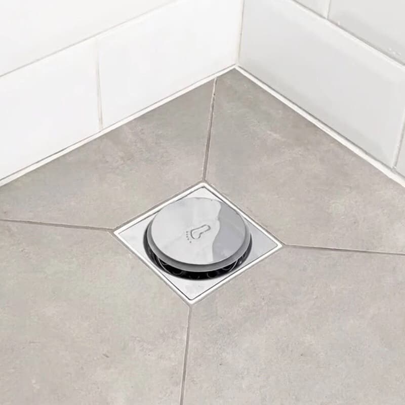 Kit Ralo Inteligente Click 10x10 Cm Inox Banheiro Lavabo Veda Cheiro