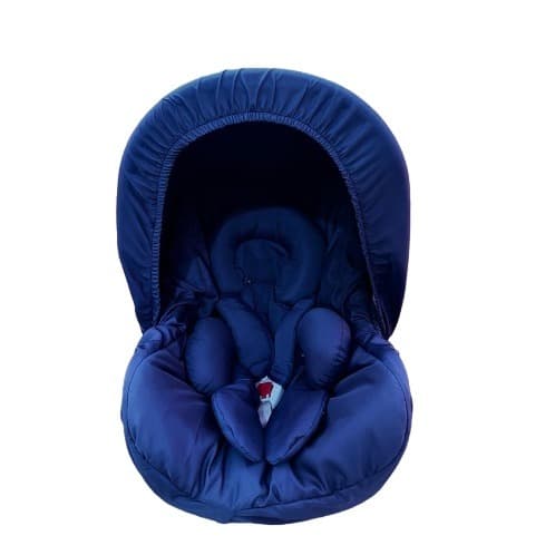 Kit Azul Marinho 5 Peças para Bebê Conforto Capa Protetor Apoio de Corpo Microfibra Oferta Menino