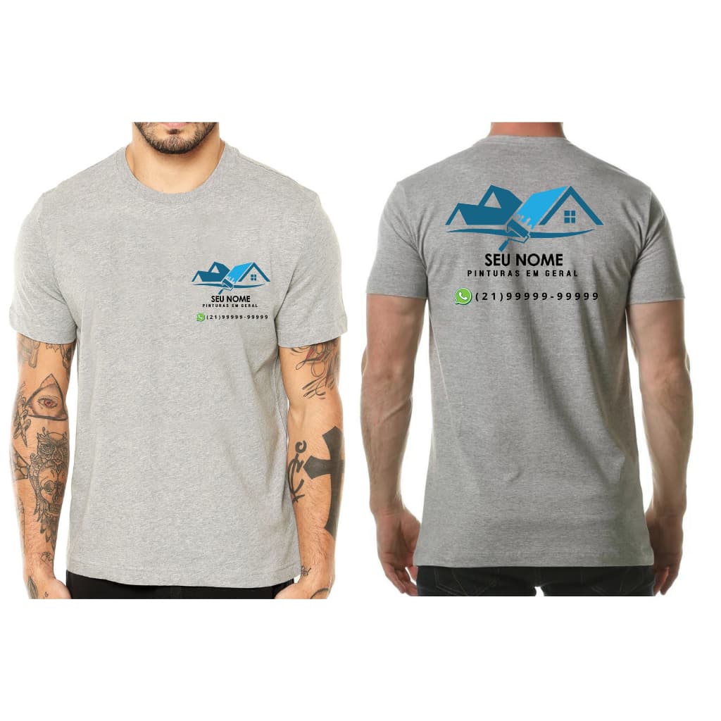 Camisa personalizada Pintor Pintura em geral com nome e whatsapp