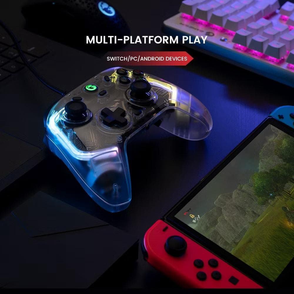 GameSir T4 Kaleid T4K Controlador De Jogos Com Fio Gamepad Efeito Hall Aplica-Se Ao Nintendo Switch Windows PC Steam And