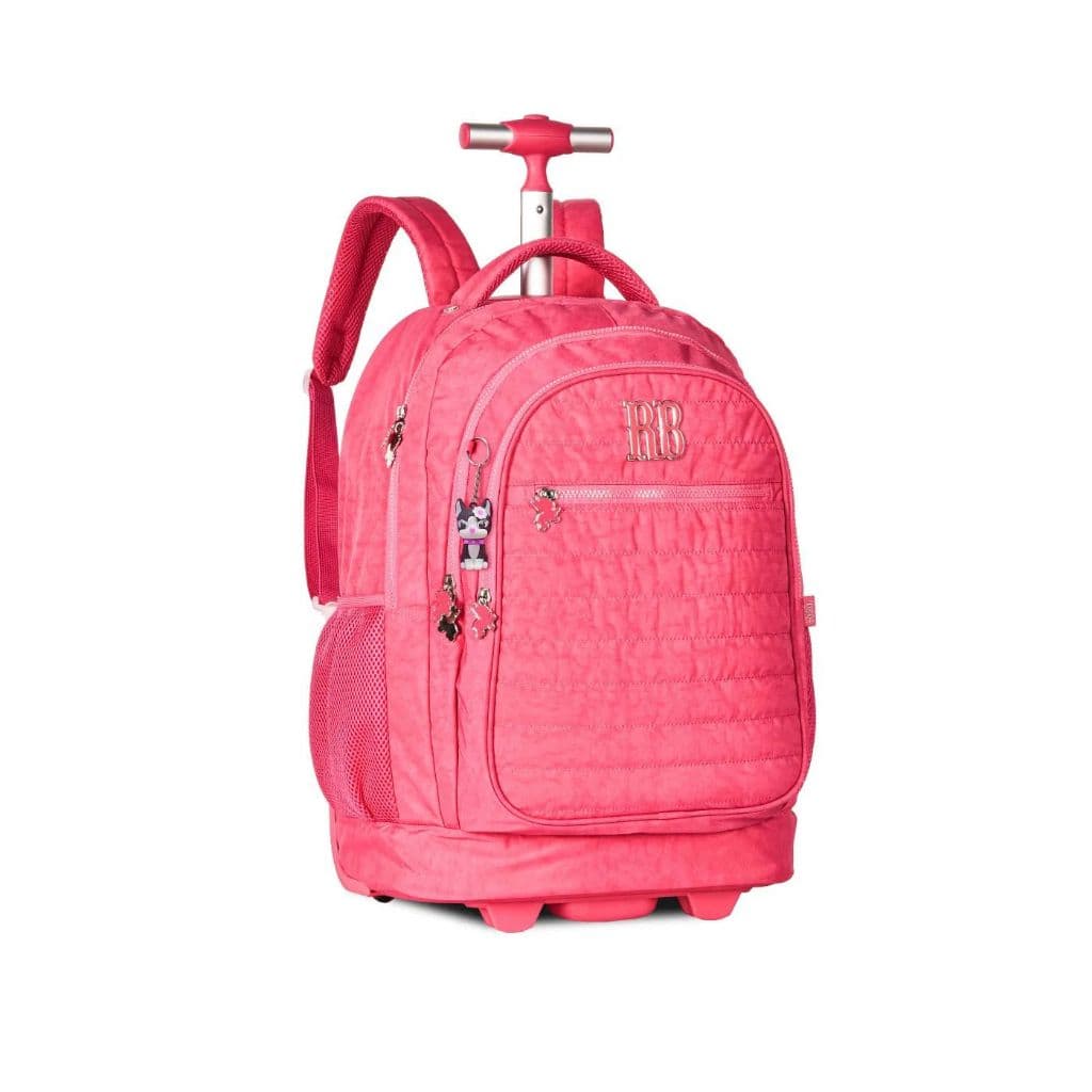 Mochila Carrinho Rebeca Bonbon Rosa Clio Style RB2421 ROSA