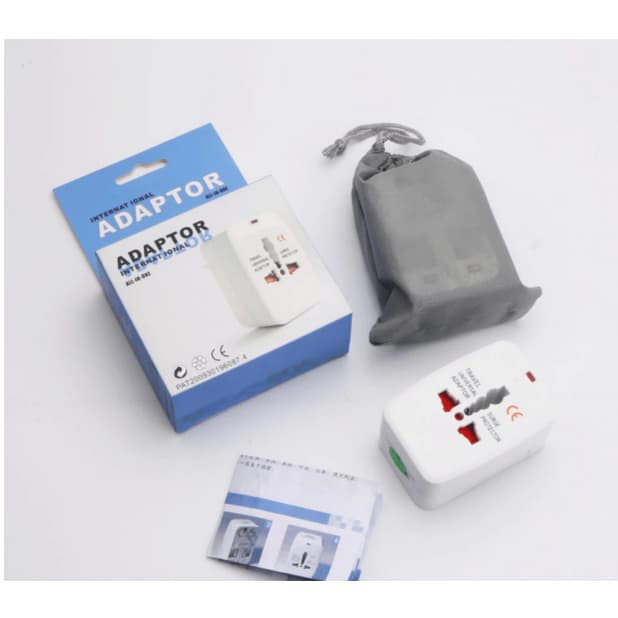 HKX Adaptador de Tomada Universal Internacional Viagem  150 Países ALL-IN-ONE