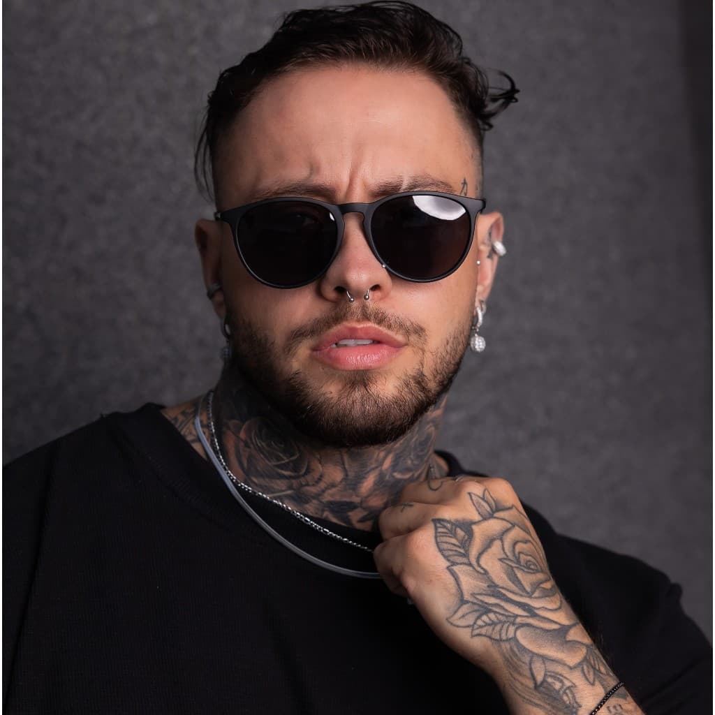 Oculos de sol Masculino Feminino Vintage Retro Redondo Oval com Proteção Uv400 Unissex - Londres